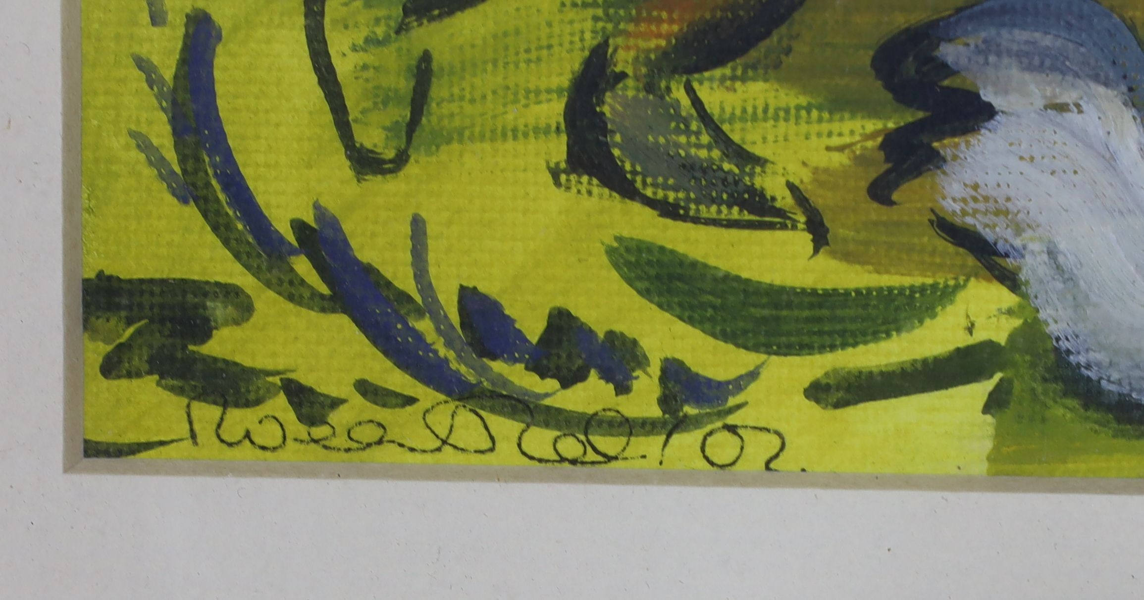 Marissa Weatherhead (Contemporary), oil on paper, 'Changing Places', signed and dated '01, 19 x 30cm